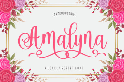Amalyna Script Font Font Rastype 