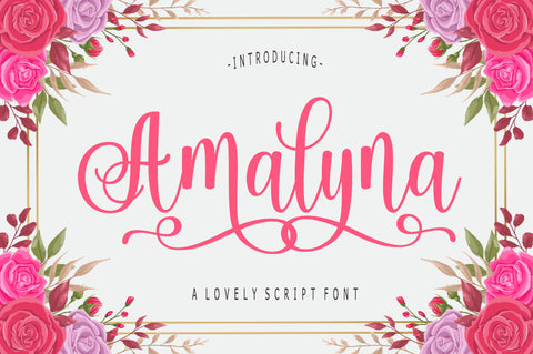 Amalyna Script Font Rastype 