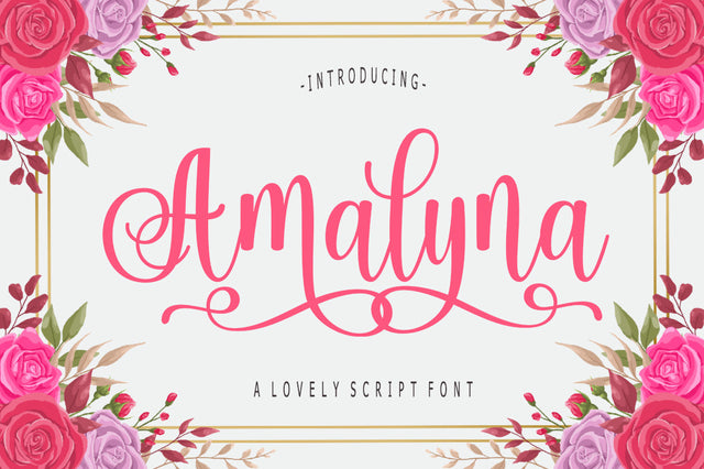 Amalyna Script Font Rastype 