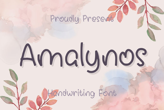 Amalynos Handwriting Font Font Aisyah 