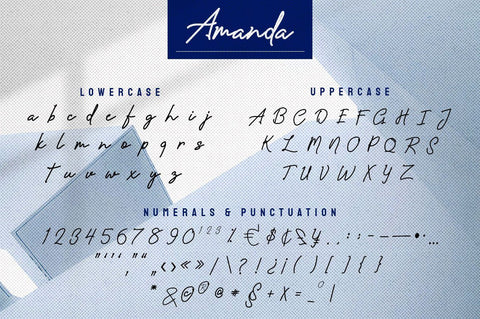 Amanda - Handwritten Script Font Font Ibey Design 
