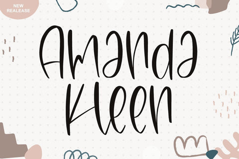 Amanda Kleen Font Fallen Graphic Studio 