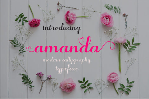 Amanda Script Font mahyud creatif