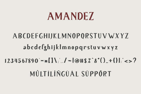 Amandez Font Prasetya Letter 