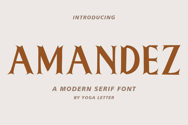 Amandez Font Prasetya Letter 