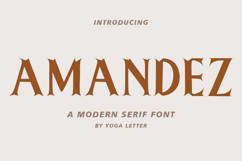 Amandez Font Prasetya Letter 