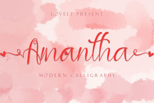 Amantha Font Prasetya Letter 