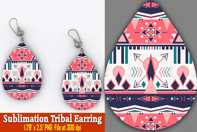 Amara Tribal Earring Sublimation Ethnic Touch 