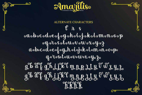 Amarilis Font love script 