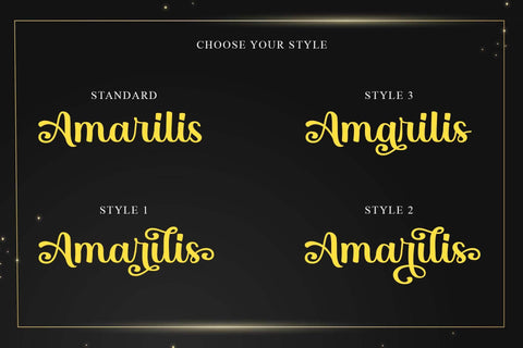 Amarilis Font love script 