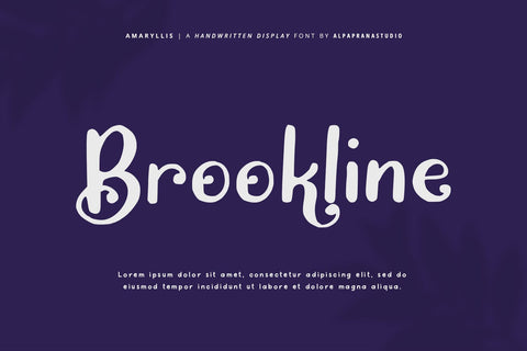 Amaryllis - Handwritten Font Font Alpaprana Studio 