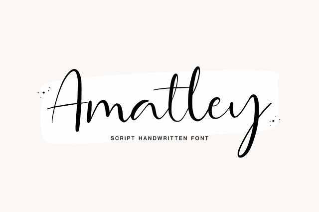 Amatley Script Handwritten Font Font Paily Studio 