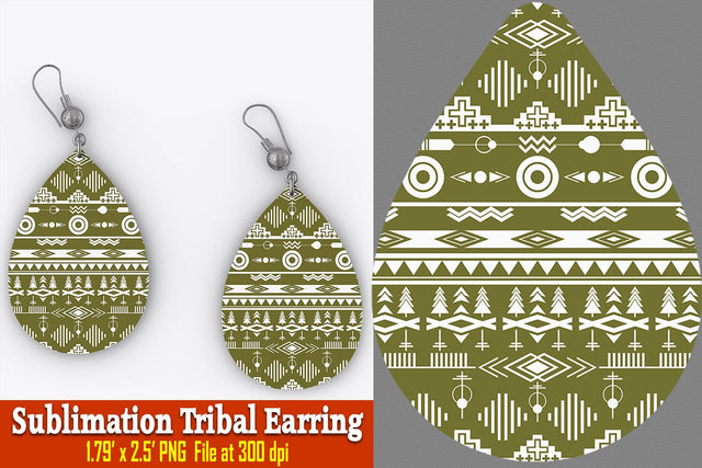 Amaya Tribal Earring Sublimation Ethnic Touch 