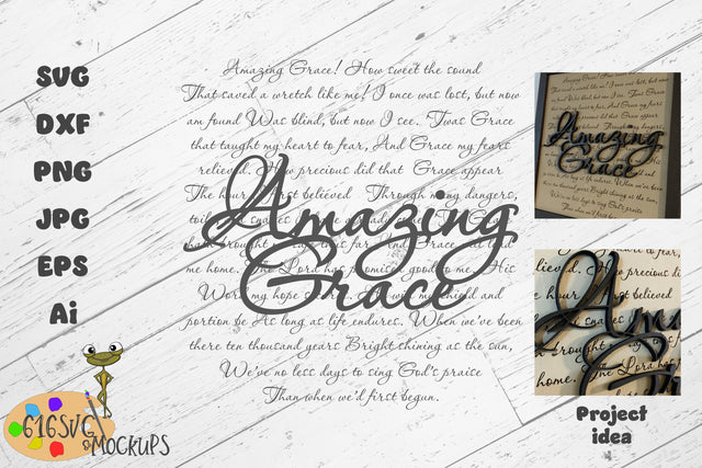 Amazing Grace Hymn SVG SVG 616SVG 