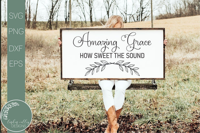 Amazing Grace Svg-Bible Verse Svg-Farmhouse Quote Svg SVG Linden Valley Designs 