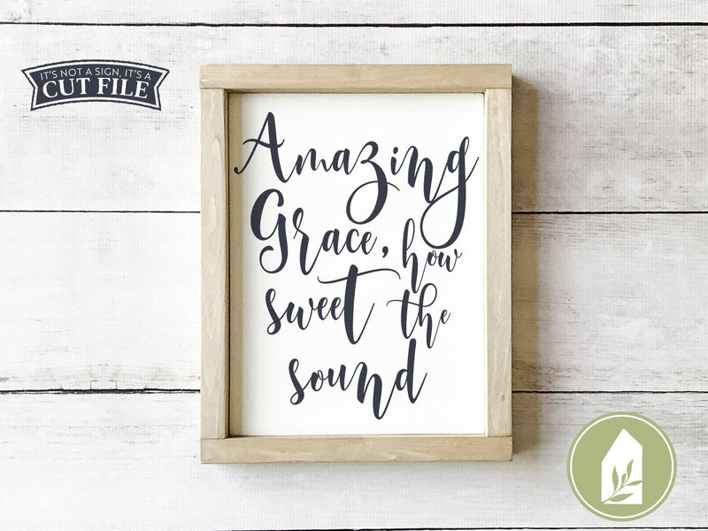 Amazing Grace SVG | Christian SVG | Hymn SVG SVG LilleJuniper 
