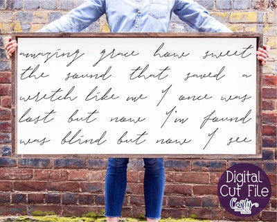 Amazing Grace Svg, Farmhouse Svg, Christian Svg, Home Sign SVG Crafty Mama Studios 