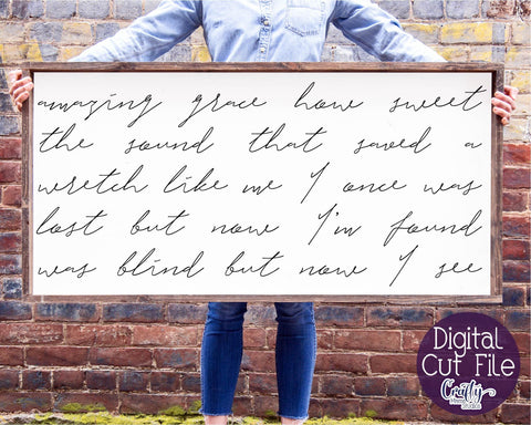 Amazing Grace Svg, Farmhouse Svg, Christian Svg, Home Sign SVG Crafty Mama Studios 