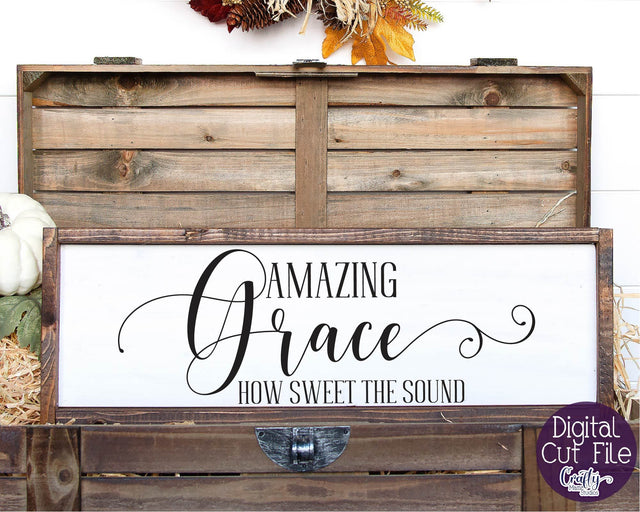 Amazing Grace Svg, Farmhouse Svg, Home Sign, Christian Svg SVG Crafty Mama Studios 