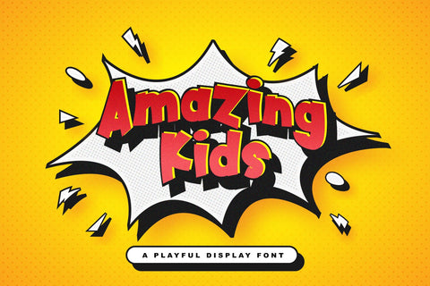 Amazing Kids - Playful Display Font Font StringLabs 