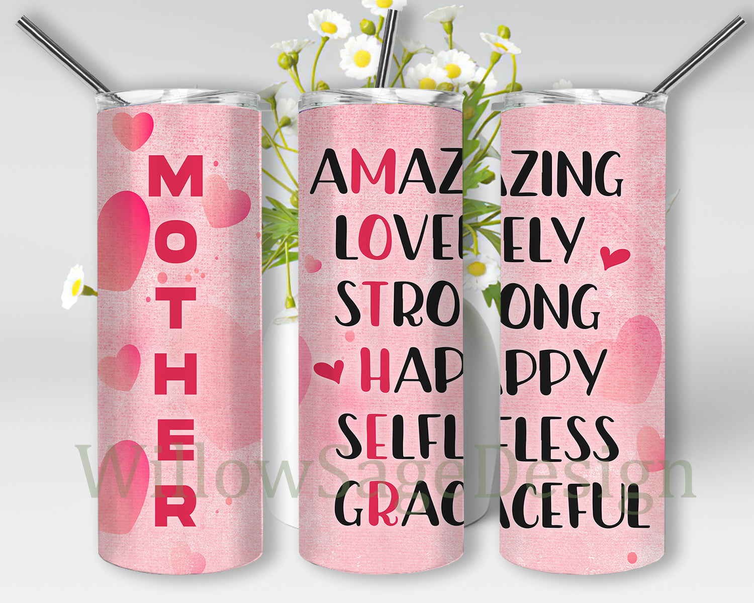 Mom Definition Drink Tumbler With Straw