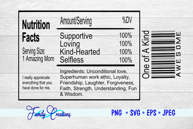 Amazing Mom SVG Family Creations 