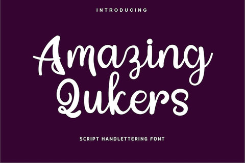 Amazing Qukers Font twinletter 