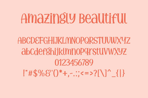 Amazingly Beautiful - a Cute Lovely Font Font nhfonts 