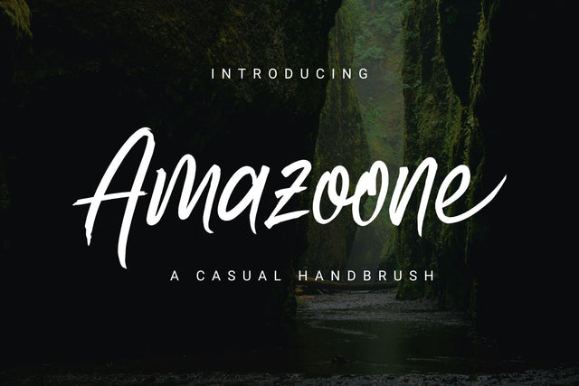 Amazoone - Handbrush Font Dumadistyle 