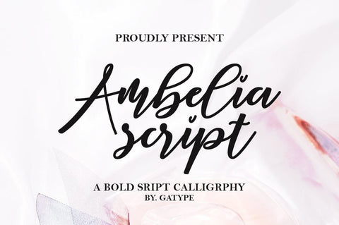 Ambelia Script Font gatype 