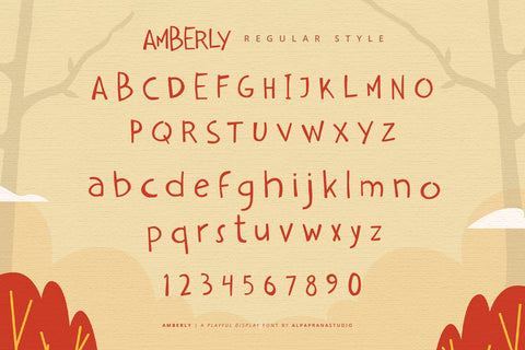 Amberly - Display Font Font Alpaprana Studio 