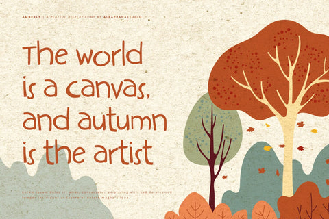 Amberly - Display Font Font Alpaprana Studio 