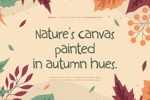 Amberly - Display Font Font Alpaprana Studio 