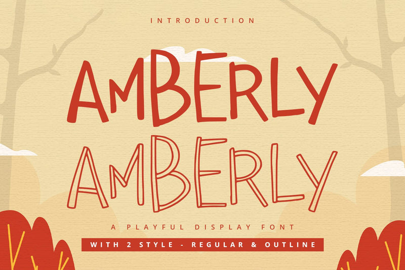 Amberly - Display Font Font Alpaprana Studio 