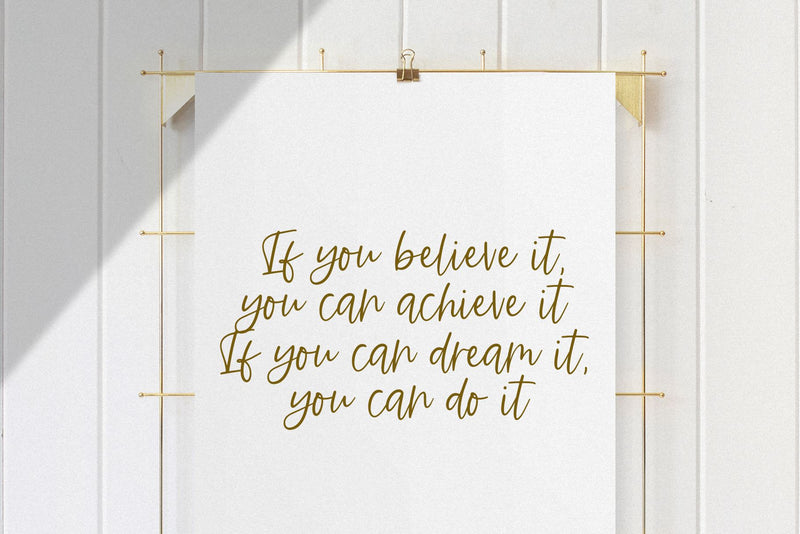 Ambition - Handwritten Script Font - So Fontsy