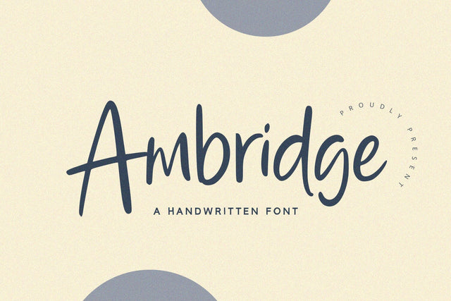 Ambridge - Handwritten Font Font Alpaprana Studio 