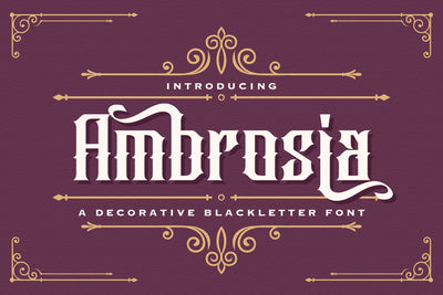 Ambrosia - Blackletter Font Font StringLabs 