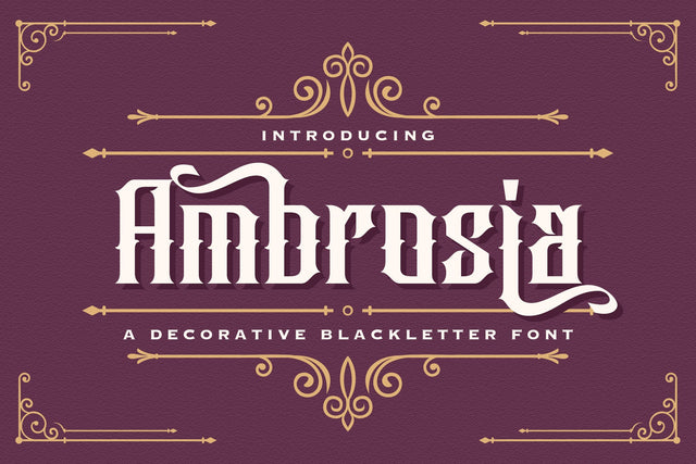 Ambrosia - Blackletter Font Font StringLabs 