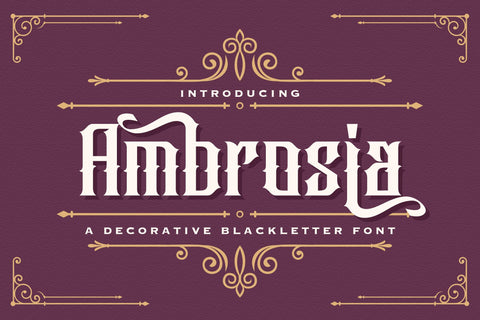 Ambrosia - Blackletter Font Font StringLabs 