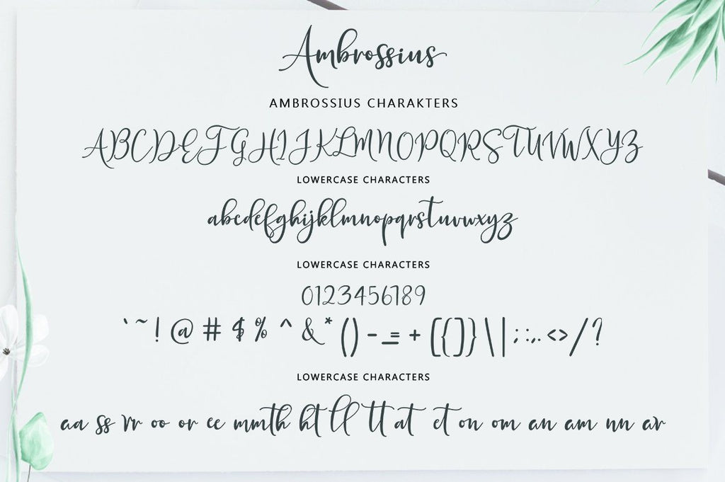 Ambrossius Script - So Fontsy