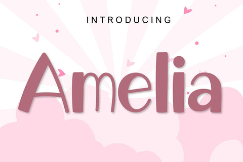 Amelia Font Font Fox7 By Rattana 