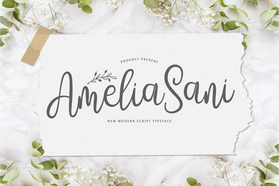 Amelia Sani - Handwritten Font Font StringLabs 