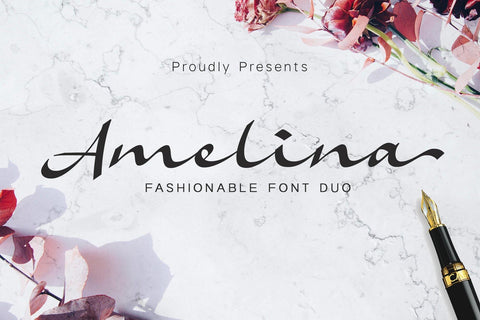 Amelina Font Duo Font Arterfak Project 
