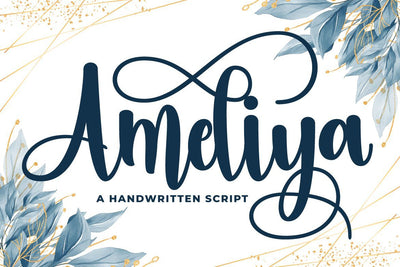 Ameliya Font Fallen Graphic Studio 