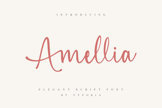Amellia // Elegant Script Font Font Typobia 