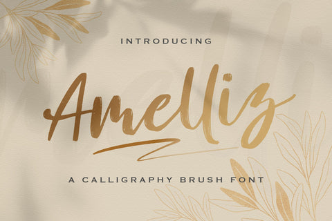Amelliz - Calligraphy Brush Font Font StringLabs 