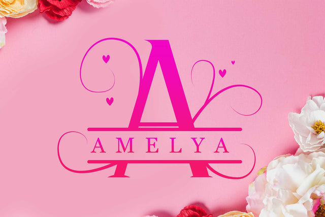 Amelya Monogram Font LetterdayStudio 