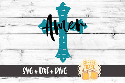 Amen Cross - Grunge SVG Cheese Toast Digitals 