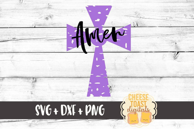 Amen Cross - Grunge SVG Cheese Toast Digitals 