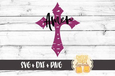 Amen Cross - Grunge SVG Cheese Toast Digitals 